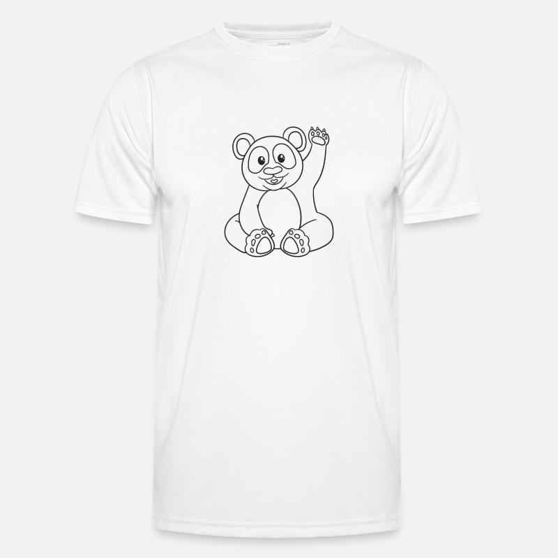 Panda, Pandabär, Geschenk, Geschenkidee - Männer Funktions-T-Shirt - Weiß
