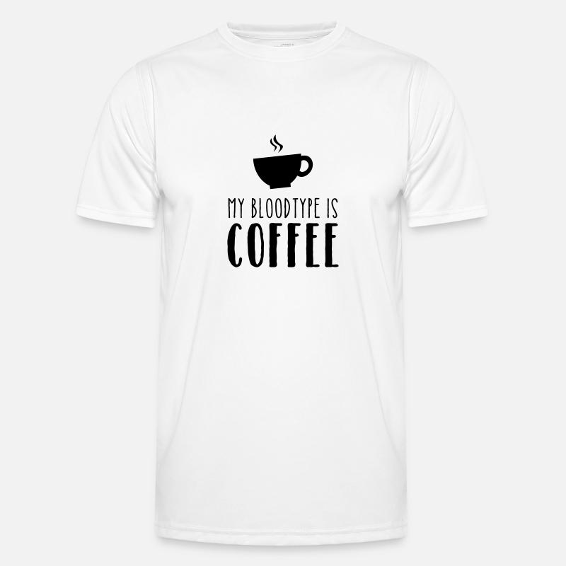 My Bloodtype Is Coffee Männer Funktions-T-Shirt