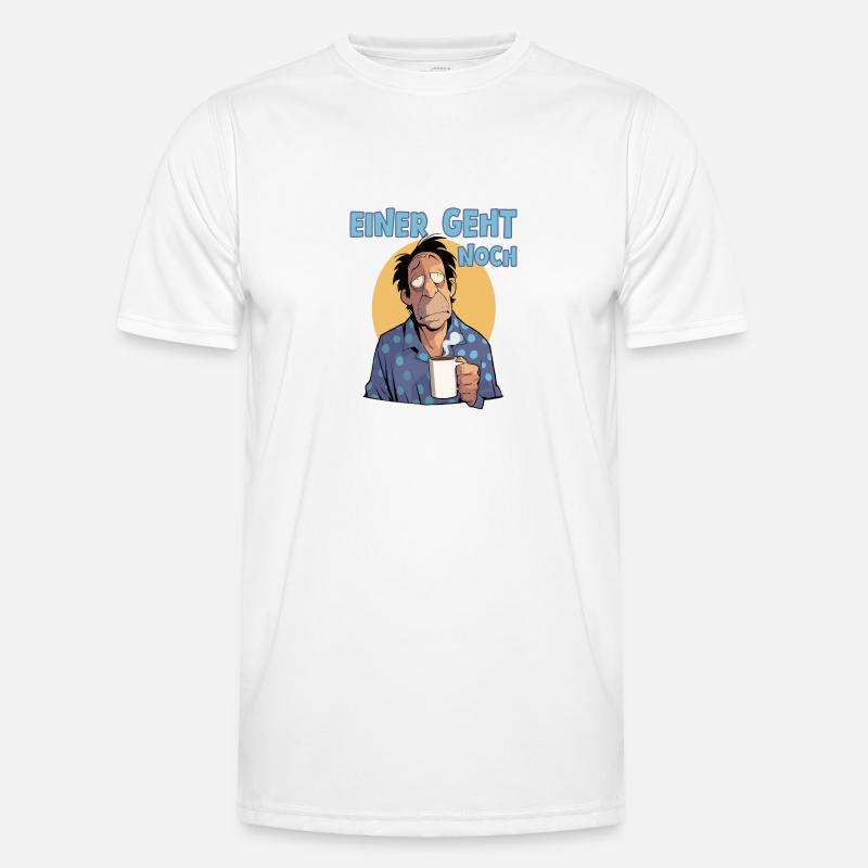 Morgenmuffel, einer geht noch Männer Funktions-T-Shirt