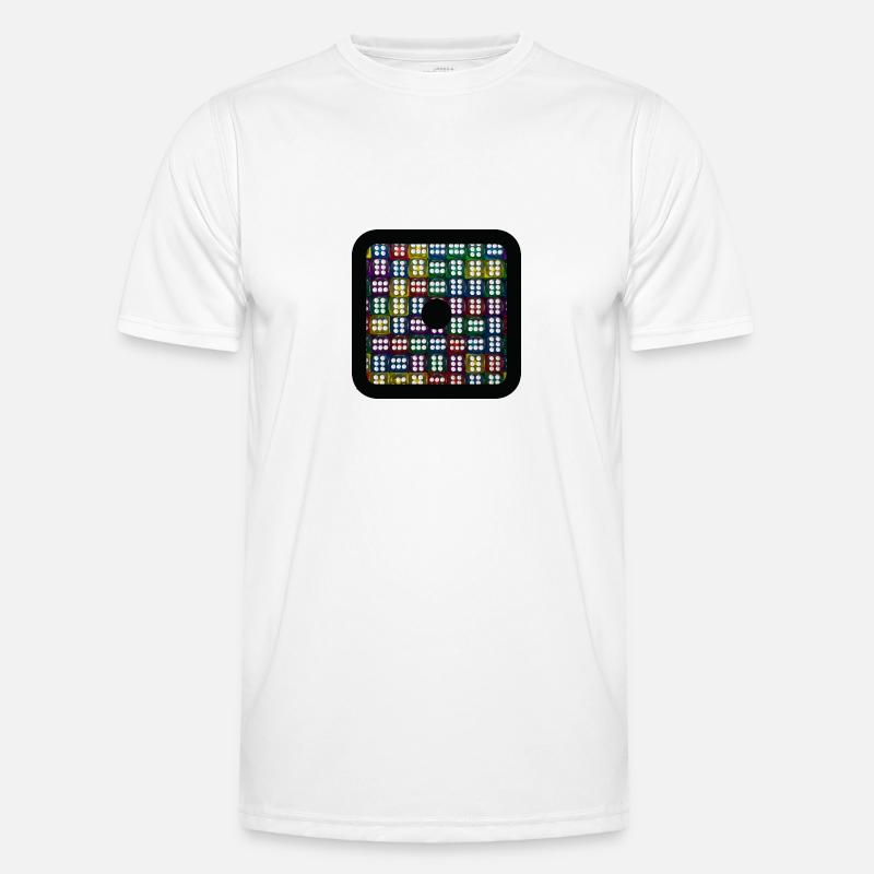 Cubesss 2 - Männer Funktions-T-Shirt - Weiß