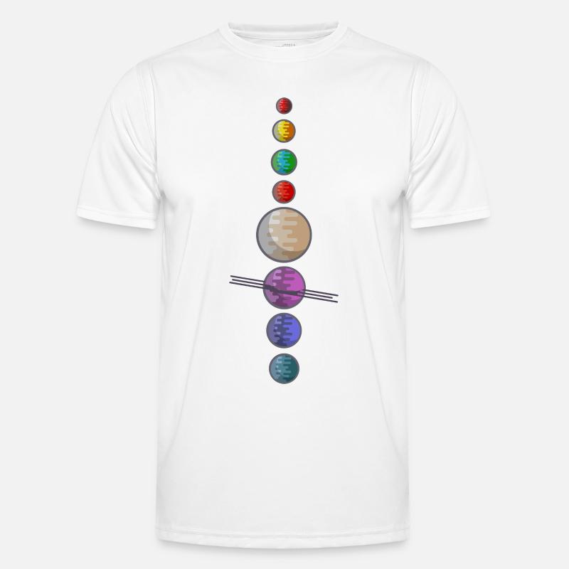 Solar System Männer Funktions-T-Shirt