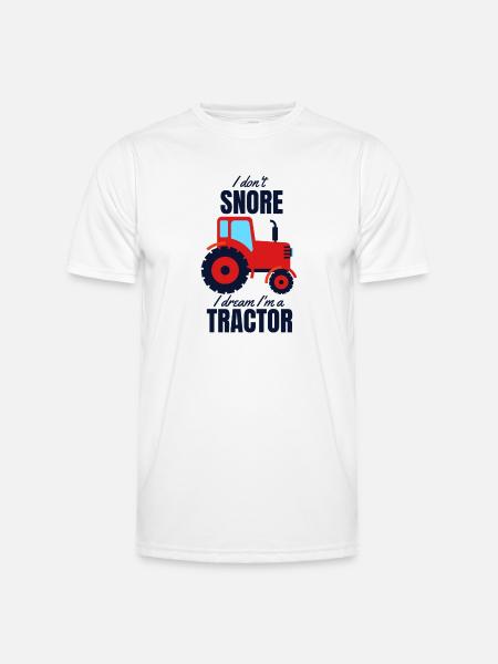 Traktor - Männer Funktions-T-Shirt - Weiß