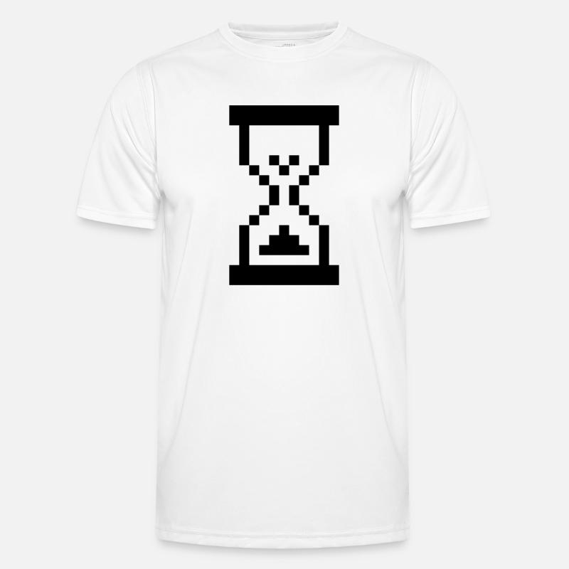 Computer Hourglass - Wait Concept Men's Functional T-Shirt