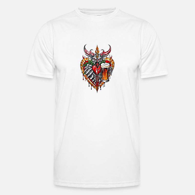 Ich liebe Bier Männer Funktions-T-Shirt