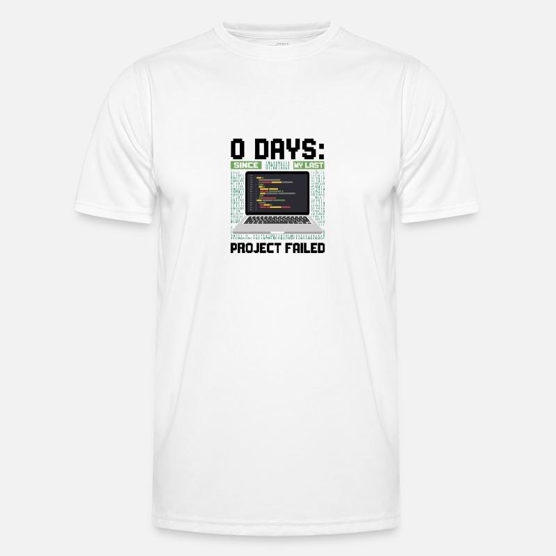Techie 0 Days Since My Last Project Failed Men's Functional T-Shirt