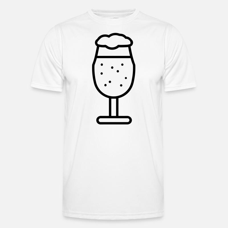Bier - Männer Funktions-T-Shirt - Weiß