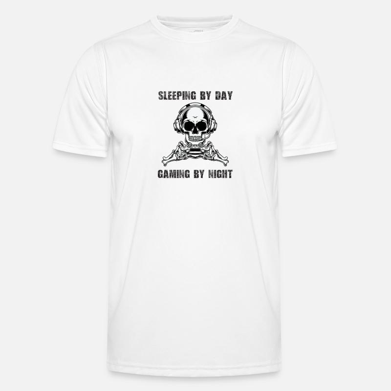 Sleeping By Day Gaming By Night Men's Functional T-Shirt
