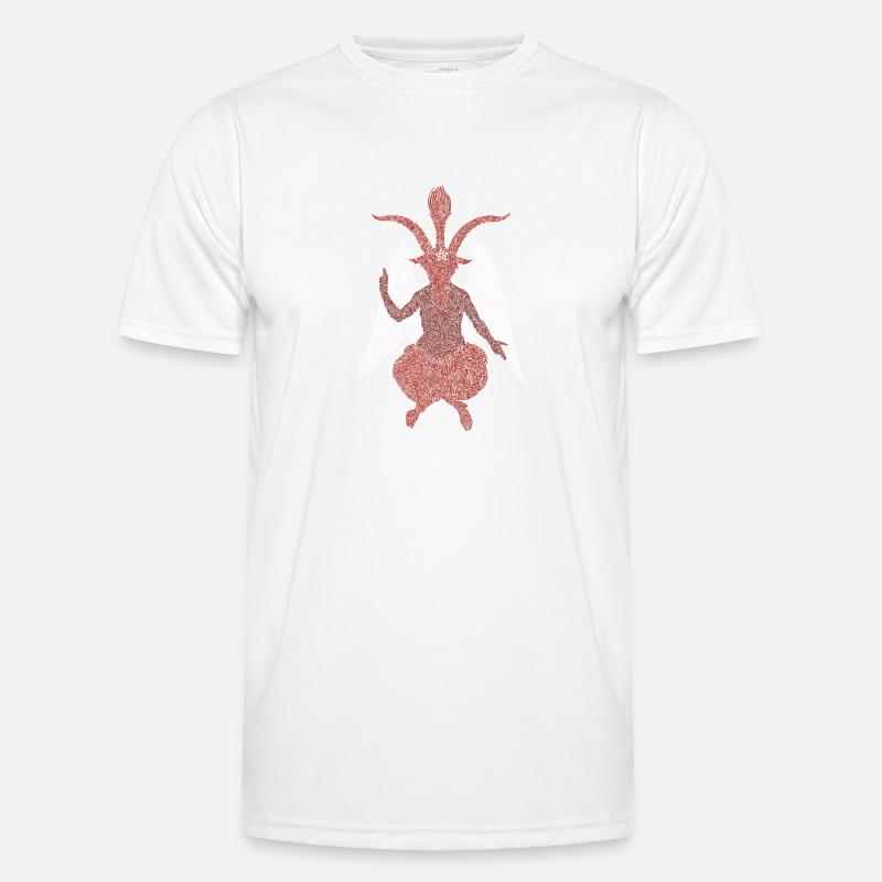 BAPHOMET - Men's Functional T-Shirt - white
