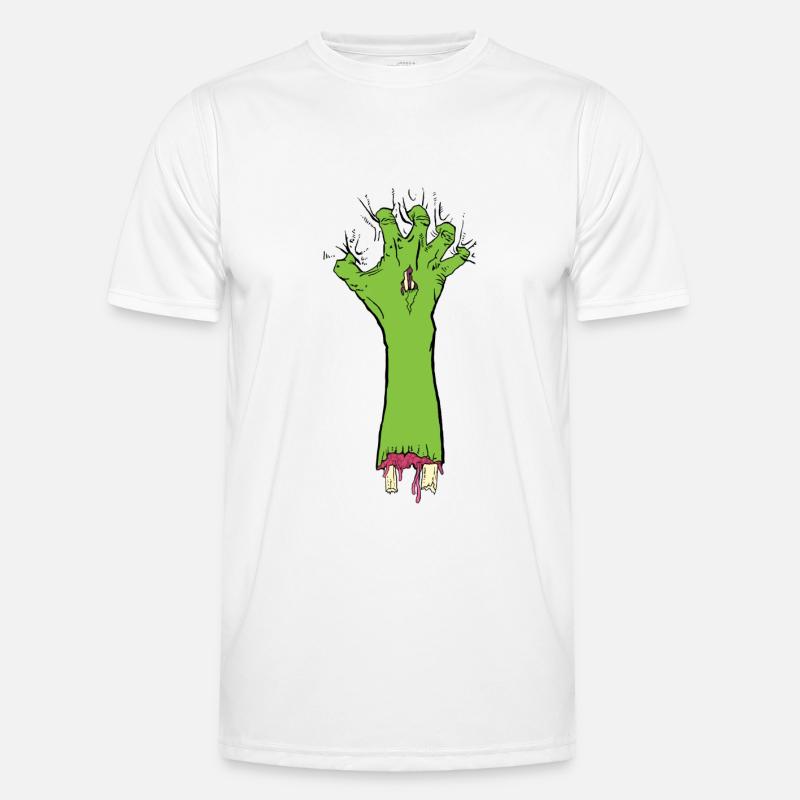 Zombie Greifer Männer Funktions-T-Shirt