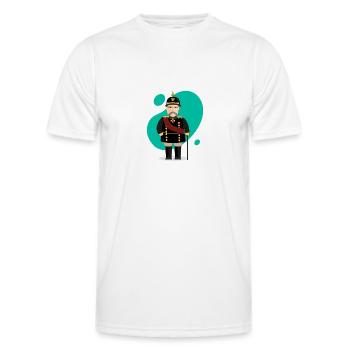 Porträt Otto von Bismarck - Männer Funktions-T-Shirt - Weiß - Vorne - AI Model Male 178 dark (178cm)