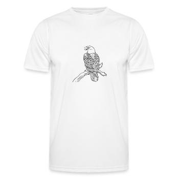 eagle208 - T-shirt sport Homme - blanc - Devant - AI Model Male 178 dark (178cm)
