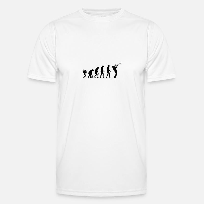 Evolution trombone - Men's Functional T-Shirt - white