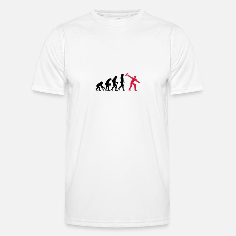 Curling Evolution - Men's Functional T-Shirt - white