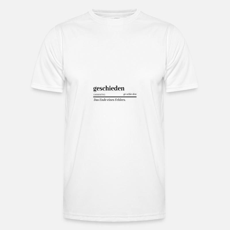 Scheidung Party Scheidungsparty geschieden Männer Funktions-T-Shirt