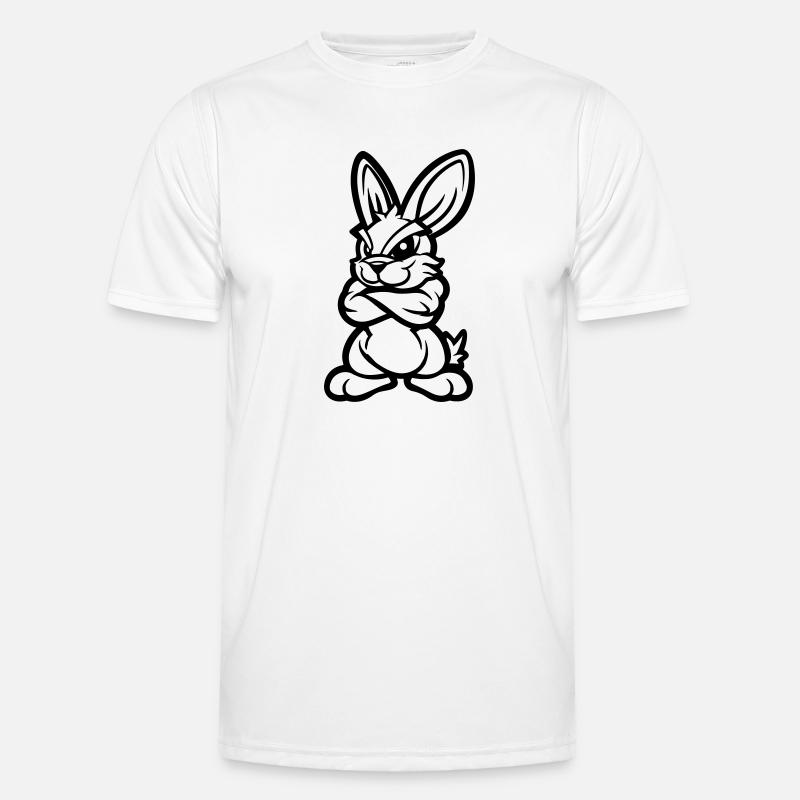 Hase Rabbit Comic - Men's Functional T-Shirt - white
