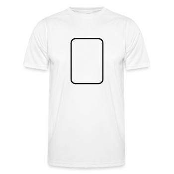 Mathematics - rectangle icon - Men's Functional T-Shirt - white - Front - AI Model Male 178 dark (178cm)