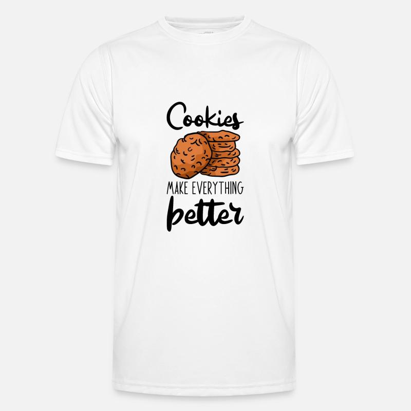 Cookies Make Everything Better 3 - Men's Functional T-Shirt - white