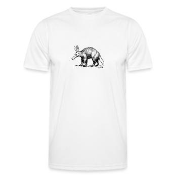 aardvark erdferkel3 - Männer Funktions-T-Shirt - Weiß - Vorne - AI Model Male 178 dark (178cm)