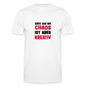 kreativ - Männer Funktions-T-Shirt - Weiß - Vorne - AI Model Male 178 dark (178cm)