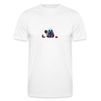 Cute Ghosts Design - Men's Functional T-Shirt - white - Front - AI Model Male 178 dark (178cm)