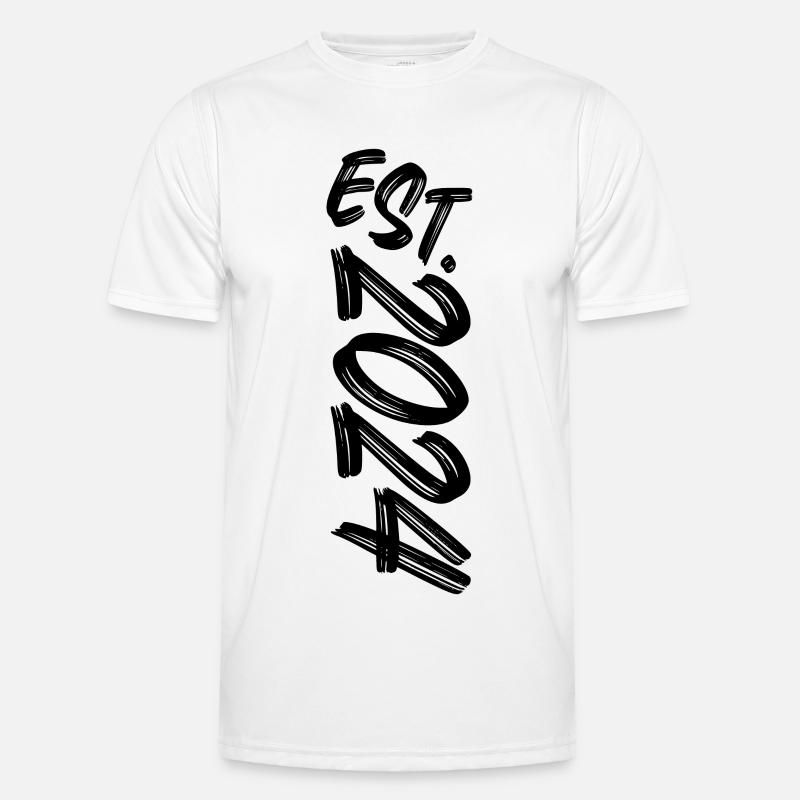 Est. 2024 - personalize - personalization - Men's Functional T-Shirt - white
