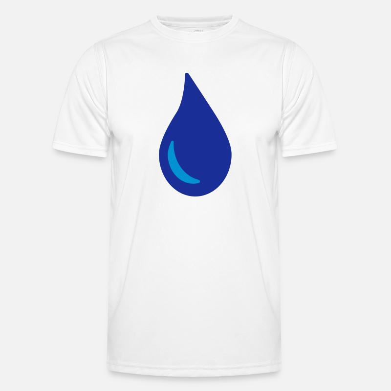 Wassertropfen Männer Funktions-T-Shirt