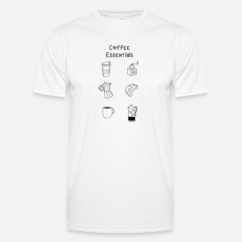 Coffee Essentials Männer Funktions-T-Shirt