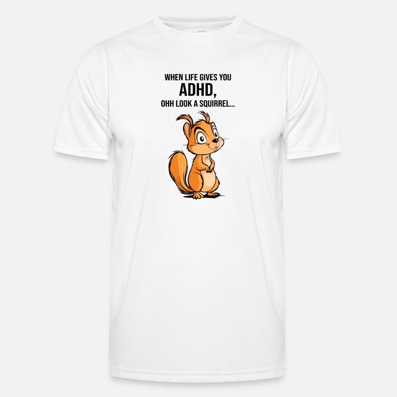 ADHS Eichhörnchen Männer Funktions-T-Shirt