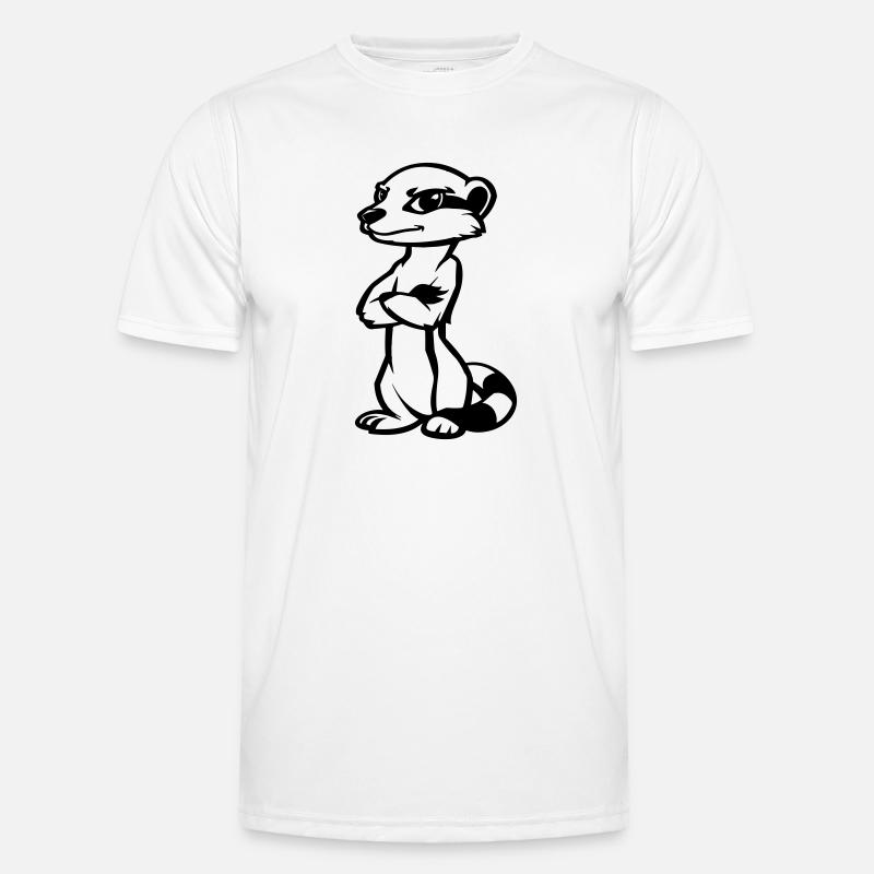 erdmännchen comic Männer Funktions-T-Shirt