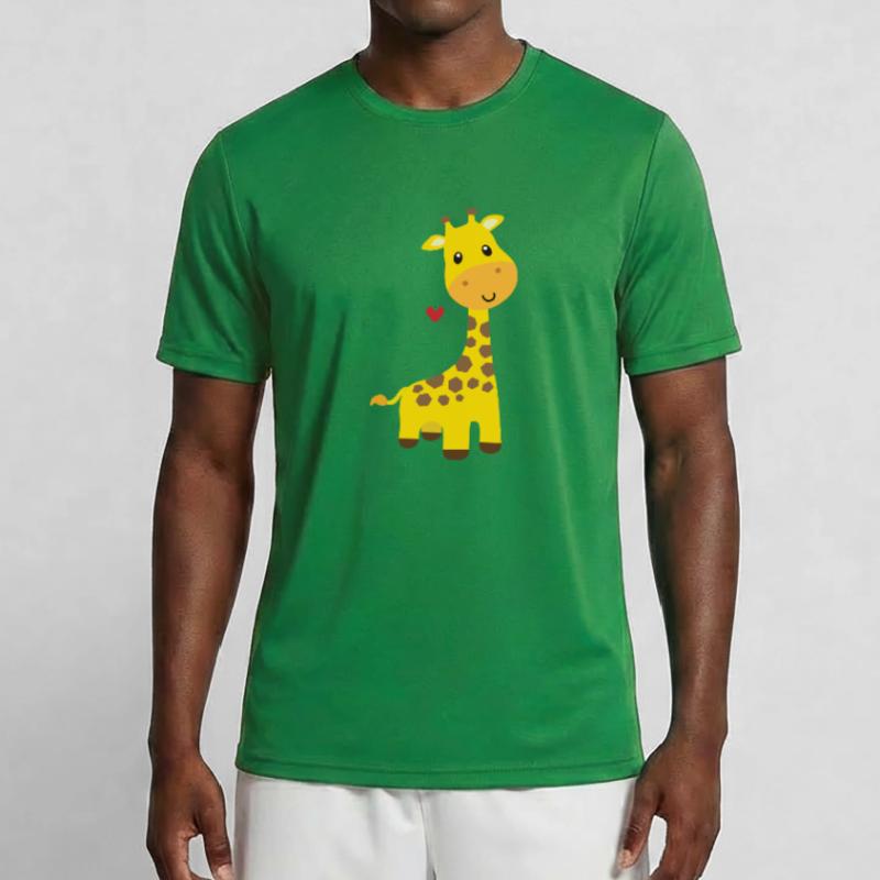 Giraffe Männer Funktions-T-Shirt