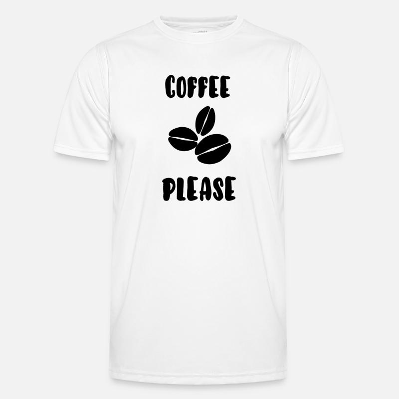 Kaffee bitte Männer Funktions-T-Shirt