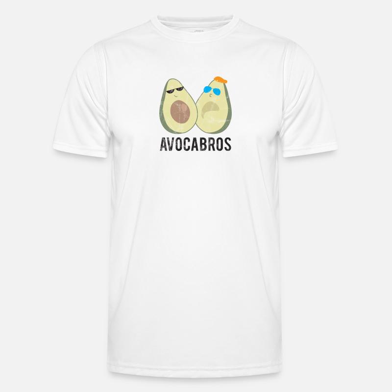 Frucht / Früchte: Avocado - Avocabros - BFF - Männer Funktions-T-Shirt - Weiß
