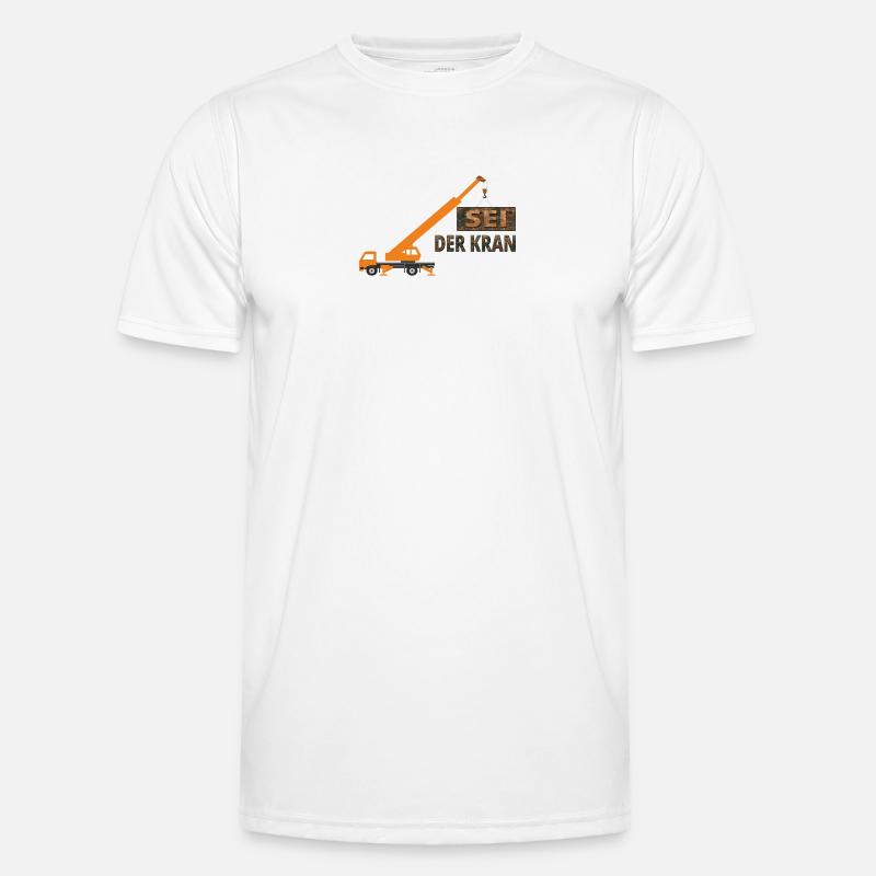 Sei der Kran Männer Funktions-T-Shirt