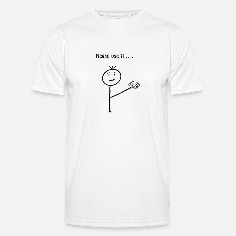 S'il vous plaît, utilisez-le… (noir) T-shirt sport Homme