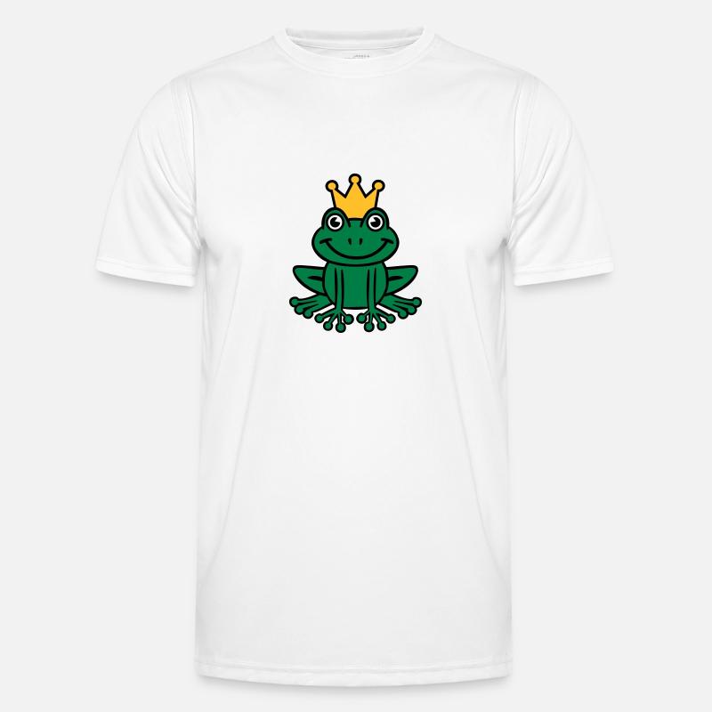 Frosch - Männer Funktions-T-Shirt - Weiß