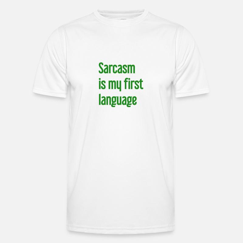 Sarkasmus-Profi - Männer Funktions-T-Shirt - Weiß