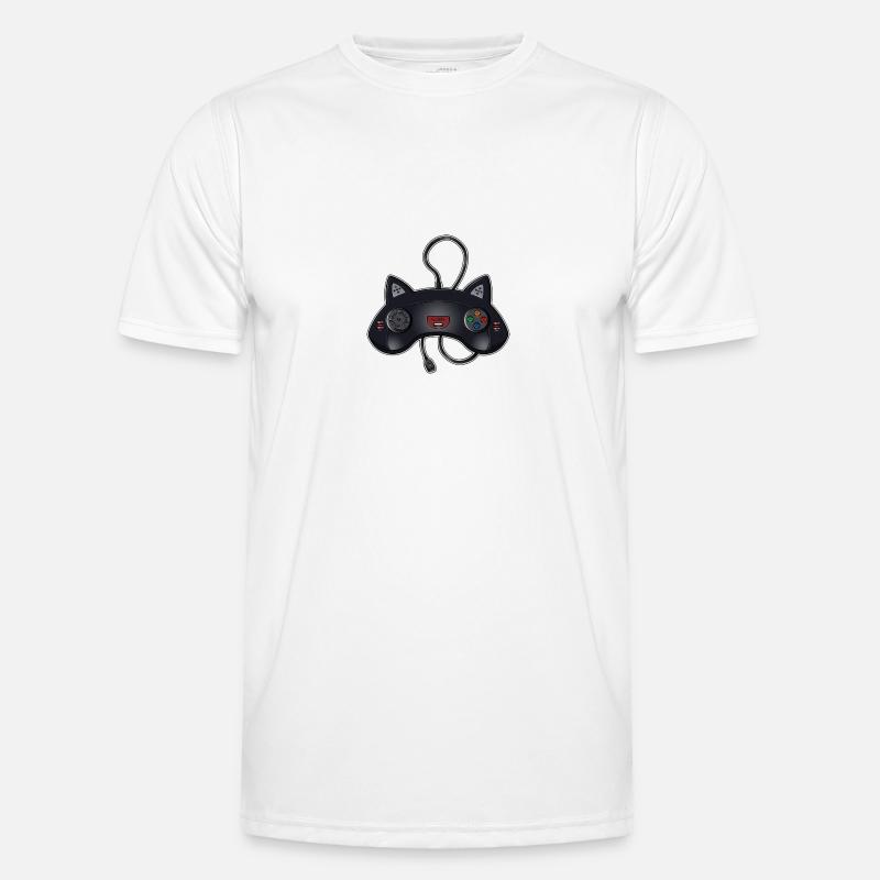Cat Joystick Men's Functional T-Shirt