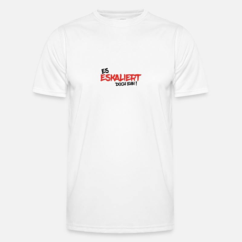 IT IS ESCALING EHH! - Men's Functional T-Shirt - white