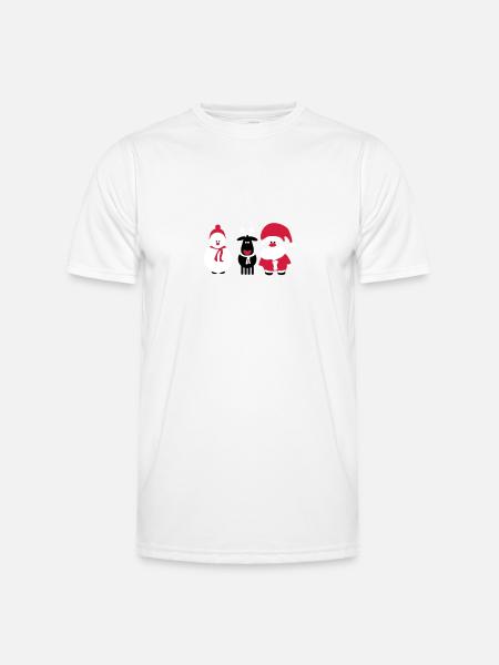 noël équipe 3 - T-shirt sport Homme - blanc