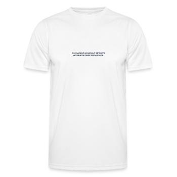 Combat sports athlete performance - Männer Funktions-T-Shirt - Weiß - Vorne - AI Model Male 178 dark (178cm)