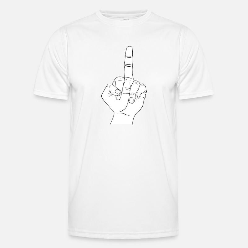 Doigt blanc T-shirt sport Homme
