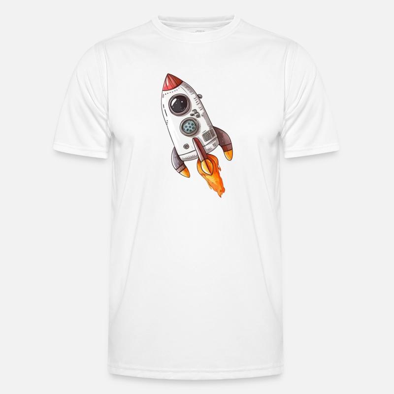 Espace de fusée T-shirt sport Homme