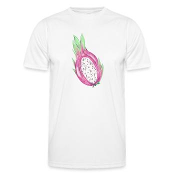 Fruit du dragon - T-shirt sport Homme - blanc - Devant - AI Model Male 178 dark (178cm)