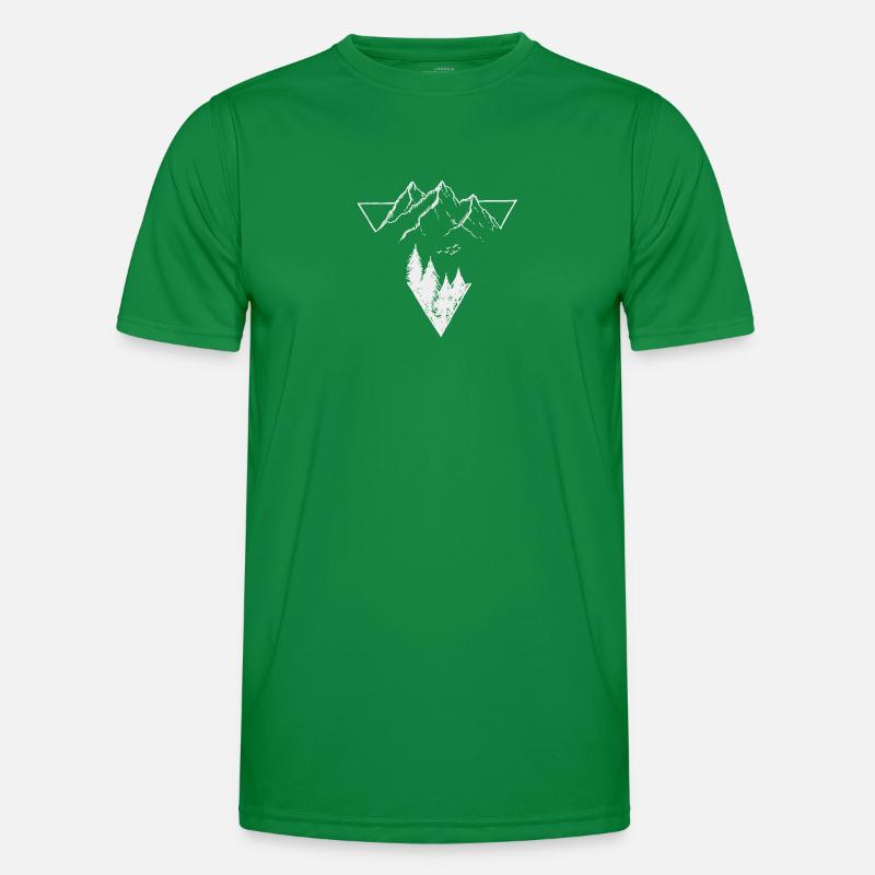 Triangle, Mountains & Forest Men's Functional T-Shirt