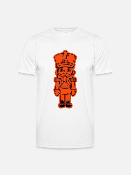 Nutcracker Christmas Icon - Men's Functional T-Shirt - white