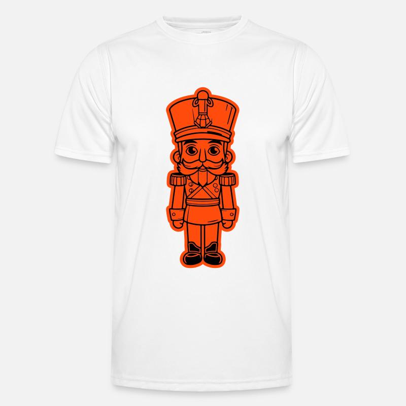 Nutcracker Christmas Icon - Men's Functional T-Shirt - white