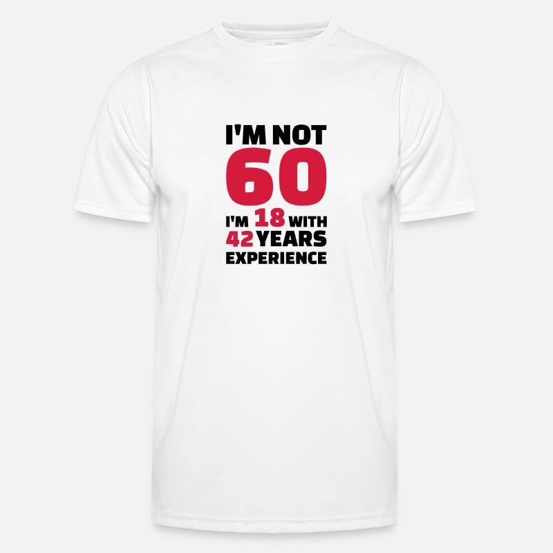 60 Birthday - Men's Functional T-Shirt - white