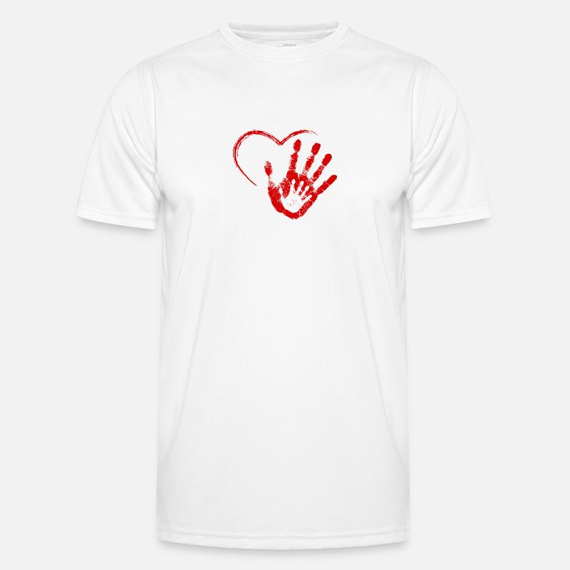 MAIN DANS LA MAIN ROUGE T-shirt sport Homme