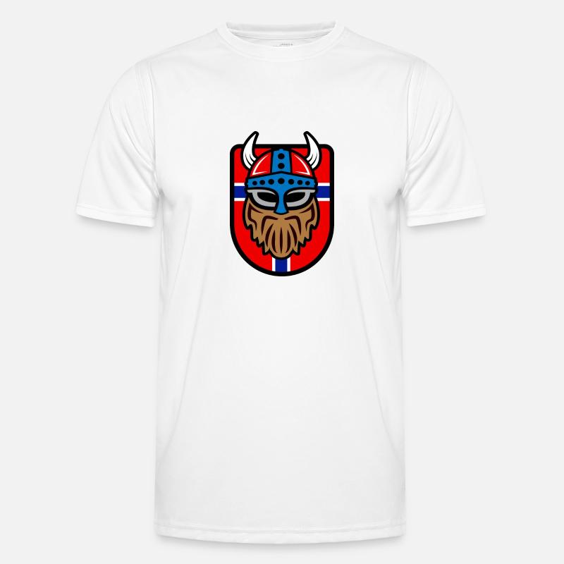 Logo viking cool avec drapeau norvégien T-shirt sport Homme