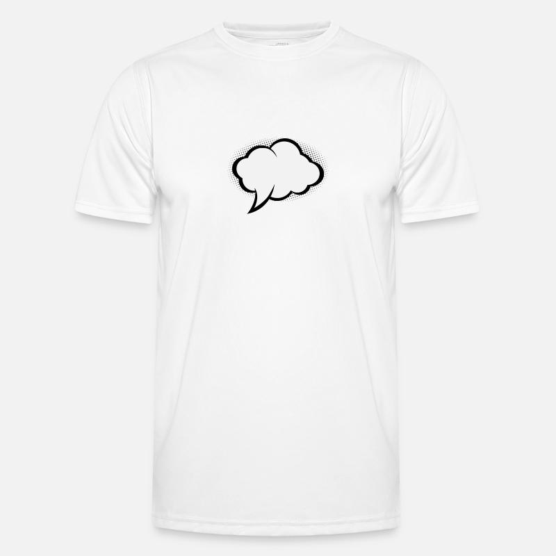 Comic Speech Bubble - Men's Functional T-Shirt - white